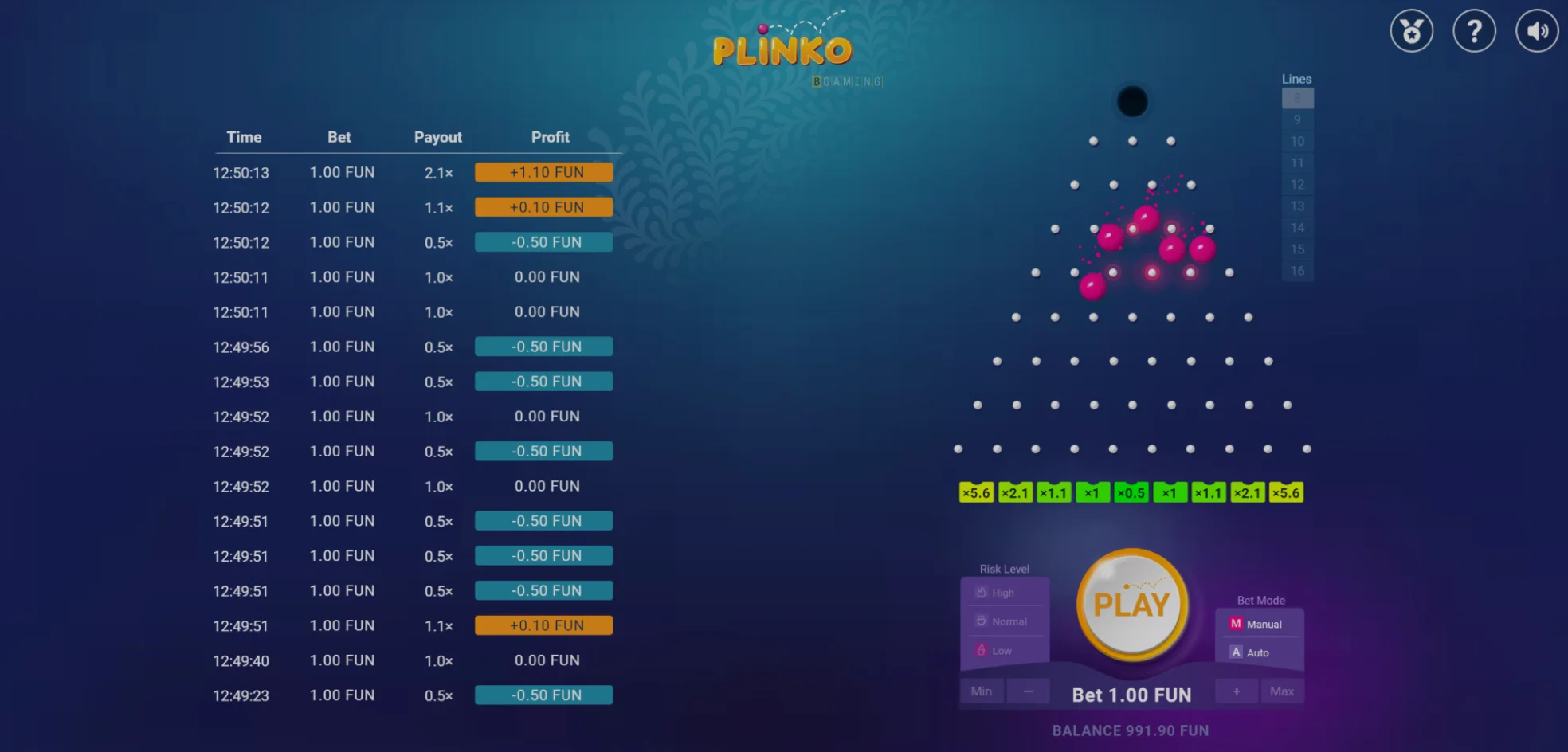 Mobile App Plinko