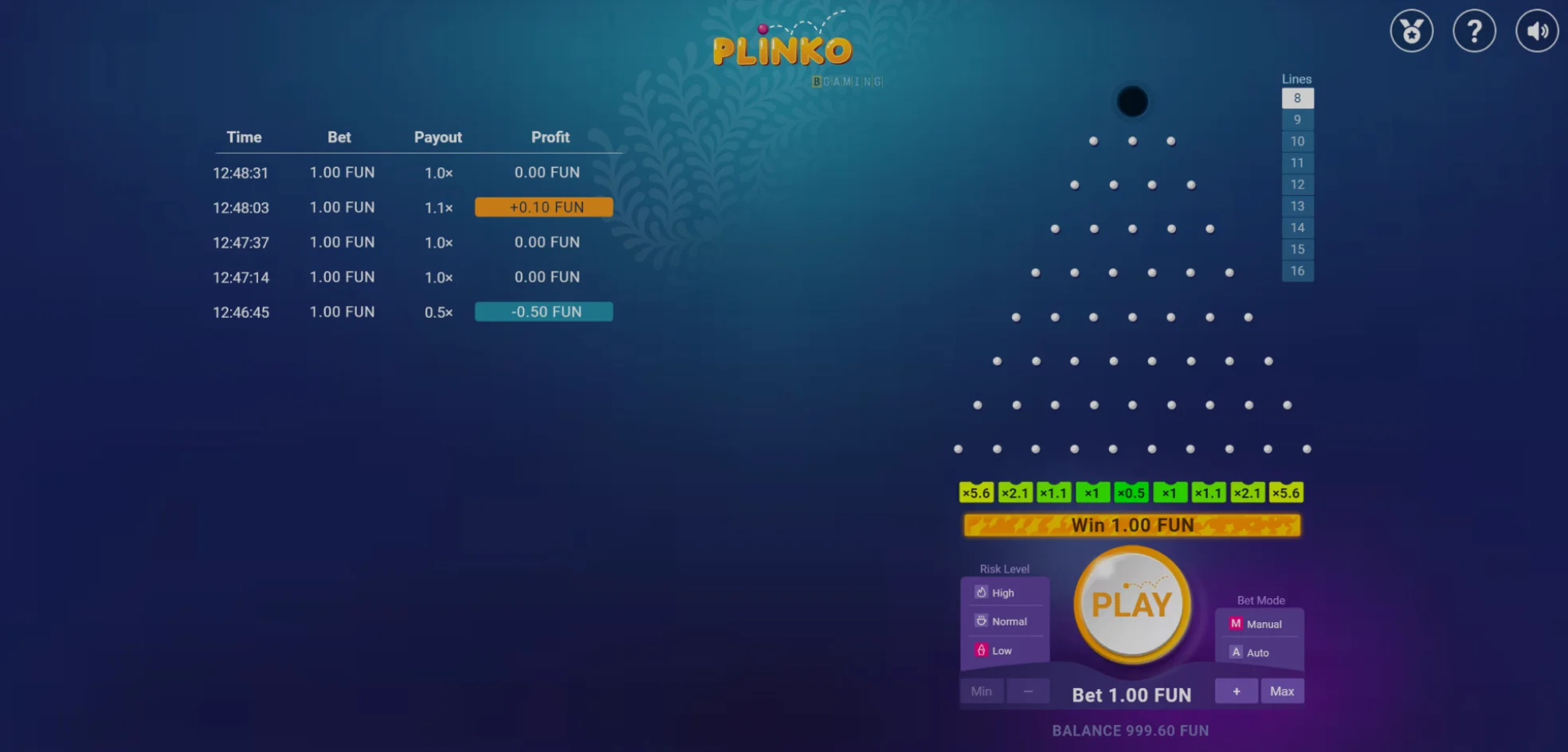 Plinko Game