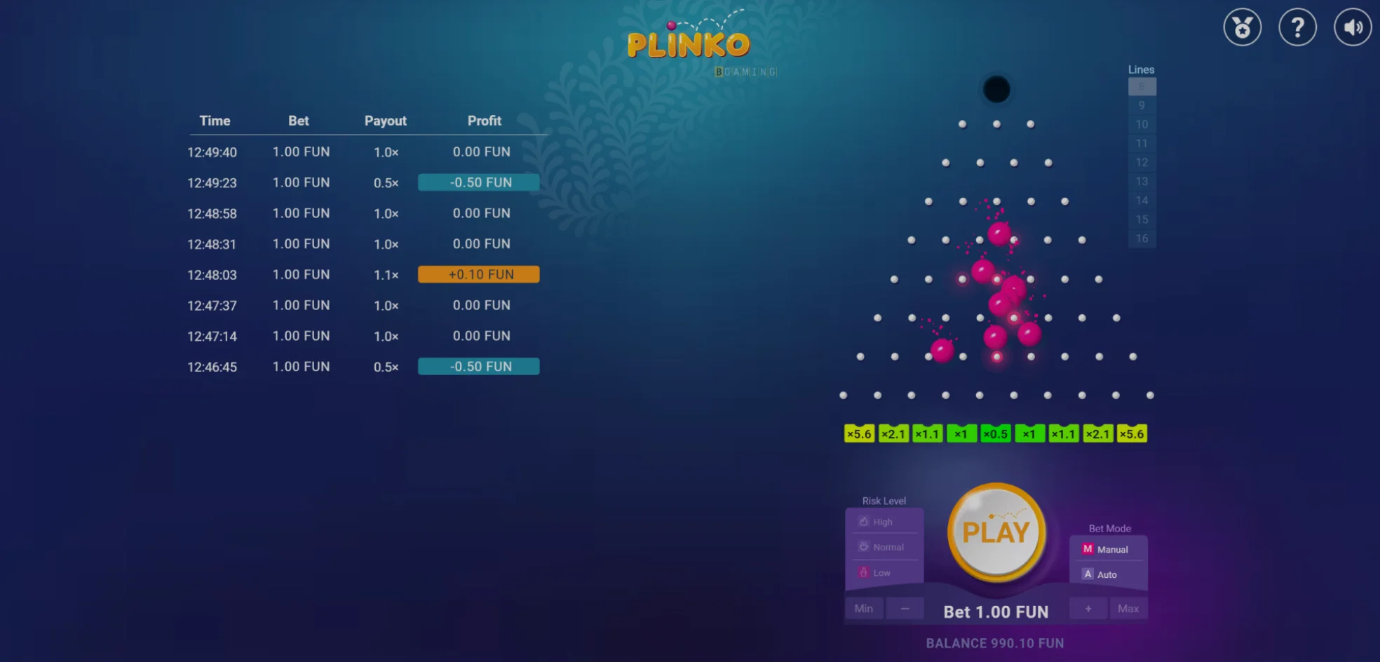 Plinko Game